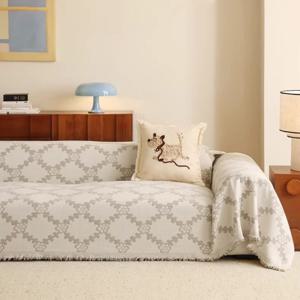 [해외] 로랑 플라워 프렌치스타일 순면 쟈카드 쇼파커버&담요