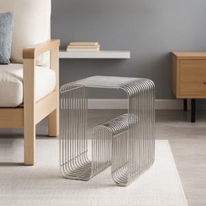 침대협탁 미니협탁 엔틱협탁 침실 원룸 사이드 특이한 메탈 테이블