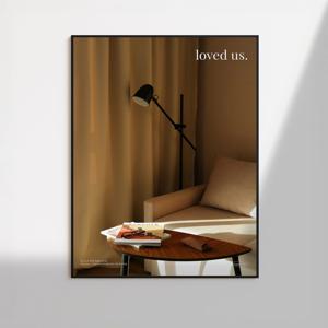 크리스천, loved us. 성경말씀 포스터 액자 기독교 인테리어포스터 모던