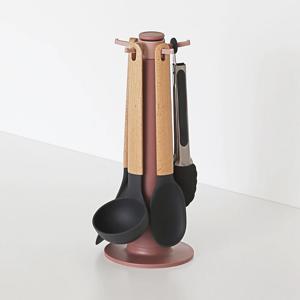 [리퍼] 실리콘 조리도구세트 5P 국자 뒤집개 볶음스푼 집게 조리도구걸이