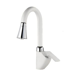 피렌체 아르코 거위목 주방수전 화이트 국산