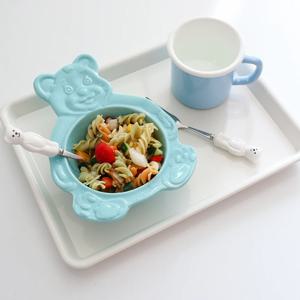 곰돌이볼 빈티지 베어볼 보울 그릇 접시 4color