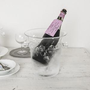 투명 와인칠링 쿨러 아이스버킷 맥주 얼음통 바스켓 L(5L)