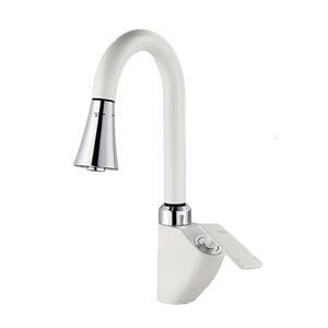 피렌체 아르코 거위목 주방수전 화이트