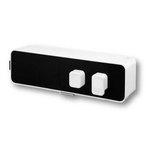 룬드(Lund) 블랙 화이트 선반형 샤워수전 세트