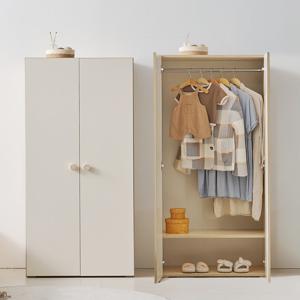 꼬꼬마 주니어 긴문 행거 옷장 1600 2Colors 국내제작 어린이옷장 1단행거옷장