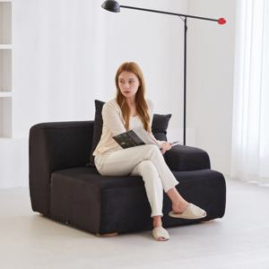 클리드 1인 팔걸이 아쿠아텍스 풀커버 패브릭 소파 2colors