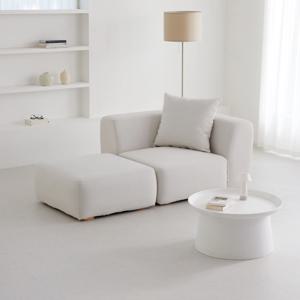 피르메 1인 팔걸이+스툴 아쿠아텍스 풀커버 패브릭 소파 2colors