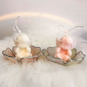 천사 캔들 & 꽃 트레이 2colors