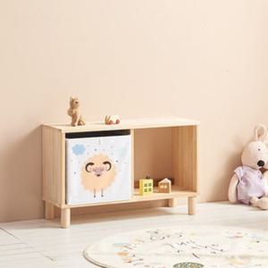 소파옆공간 삼나무 내추럴분위기 2단 다릿발있는 사이드 책장 770