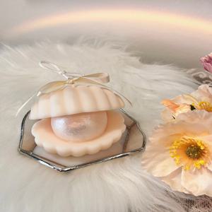 진주 조개 캔들 & 물결 트레이 2colors