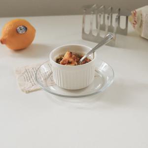 화이트 도자기 크림볼 S(7.7cm) 크림브륄레 소스볼