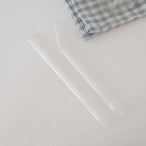 투명 유리빨대 일자형(22cm) 내열유리