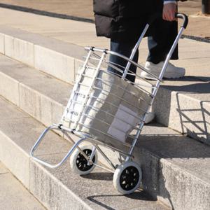 장바구니캐리어 접이식 쇼핑 대차 핸드카트 바퀴달린 시장 캐리어 가벼운 구르마