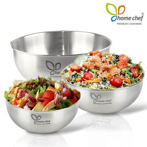 국산 프리미엄 스텐27종 믹싱볼3종세트 / 스텐레스 sus304 설거지 계량눈금 다용도볼