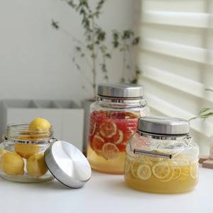 일본 이시즈카사 아델리아 밀폐 과일청 유리병 담금주 수제청 저장용기-3리터