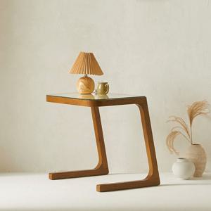 라헬 라탄 원목 미니 사이드 테이블 협탁