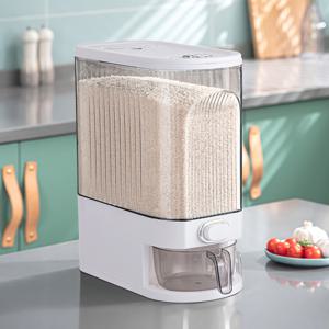 쌀통 10kg 원터치 계량 밀폐 쌀보관 잡곡통