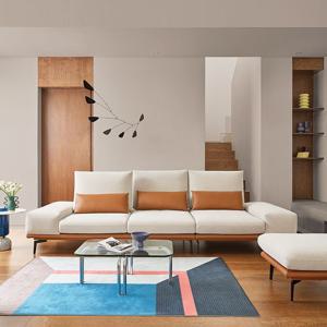 페르소나 3.5인 스윙기능 리브 패브릭 소파