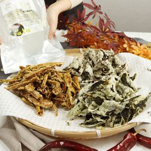 전통 수제 찹쌀 부각 3종 김부각 고추 깻잎 튀각