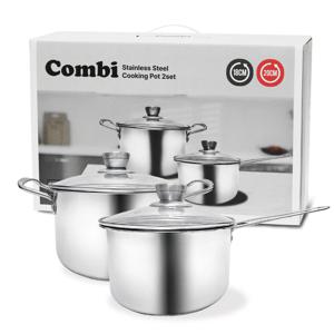 스테인리스 냄비 2종세트(콤비 세트)