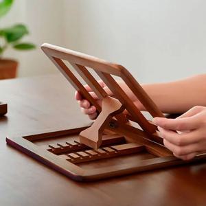 우드 독서대 책 북 스탠드 노트북 받침대 각도조절 원목 아이패드 거치대