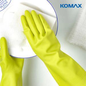 쏘핏 고무장갑 오리진 천연라텍스 내부면코팅 시트러스그린 소,중 사이즈