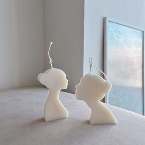 향초 오브제캔들 실루엣 No. 1 2 인테리어 홈데코 선물 꾸미기 소품 방향제