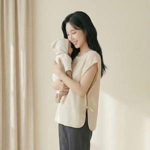 엄마 조끼 턱받이 +트림패드 세트 수유 앞치마 침받이 이유식 트림패드 순면