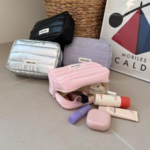 소프트패딩파우치 퀼팅백 메이크업수납 여행용 다용도