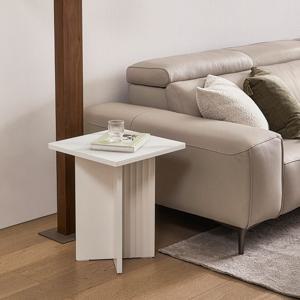 뉴리네아 사틴유리 마블 사이드테이블 (컬러 택1)