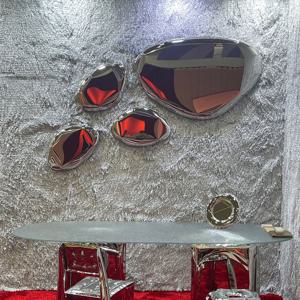 프리즘 드롭 미러 타원형 벽걸이형 오브제