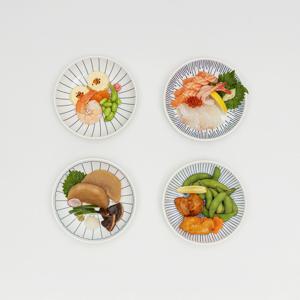 모루 일본풍 앞접시 4P 풀세트 그릇세트 일식그릇