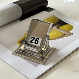 [해외]빈티지 철제 만년달력 탁상 캘린더