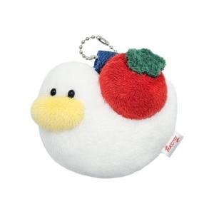 토마토를 업은 오리 '오토' / 핸드메이드 오리 인형 키링 키홀더 에어팟 가방 열쇠고리