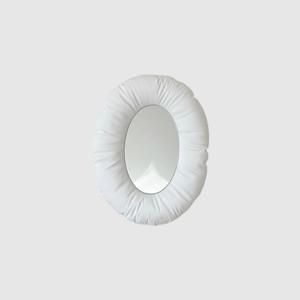 아크릴 쿠션 거울 (패딩타원 화이트)
