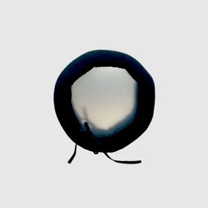 아크릴 쿠션 거울 (패브릭원형 블랙)