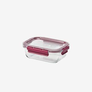 올웨이 내열유리 밀폐용기 직사각 370ml