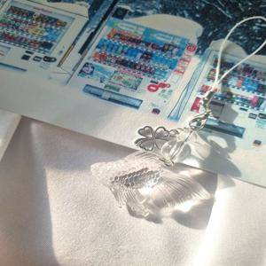 자체제작 클로버 금붕어 행운 키링 일본감성 부적 키링 핸드폰스트랩