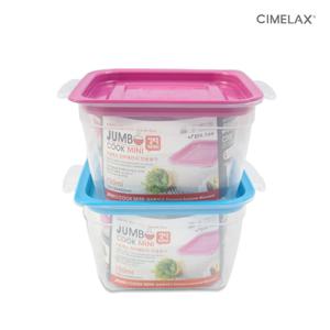 점보 쿡밥 전자렌지용기 (750MLx2개) 보관용기