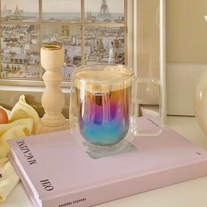 프랑스샤토 홀로그램 이중유리컵 블란꼬