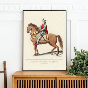 빈티지 말 그림 인테리어 일러스트 포스터 액자 아트포스터 굿즈 액자 개업선물 집들이선물