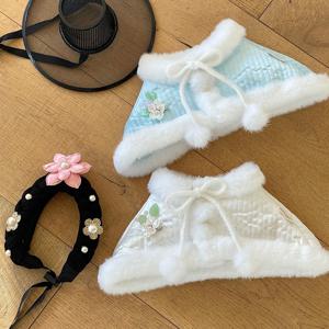 강아지한복 한복케이프 망토