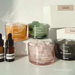 스톤 디퓨저 세트(용기+스톤+오일1개) 석고 방향제 실내 홈 집들이 선물 인테리어 102향