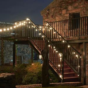 스트링라이트 야외 LED 줄조명 오징어등 캠핑 알전구 12.5m 20구 소켓간격 50cm