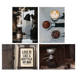 A3액자포스터 카페 4종SET