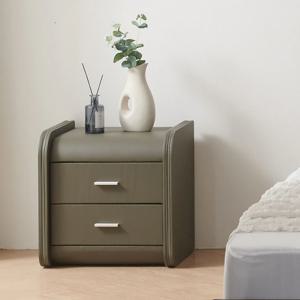 H1 모던 가죽협탁 2단 미니협탁 침실 안방 틈새 침대서랍장