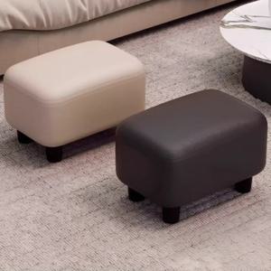 1인용 PU인조가죽 다용도스툴 발받침대 미니소파 원룸 낮은 쿠션의자