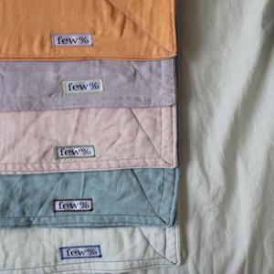 컬러 소창수건 (5color) (무표백 무형광)