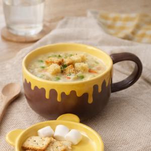 꿀단지 시리얼볼 뚜껑 세트 그릭 요거트볼 샐러드 스프컵 디저트 머그컵